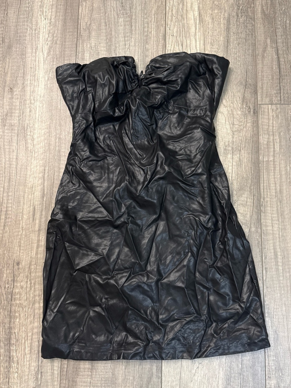 Bobbi Rocco Faux-Leather Mini Dress